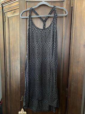 Balance Collection Black Geometric Racerback Swim Coverup XXL